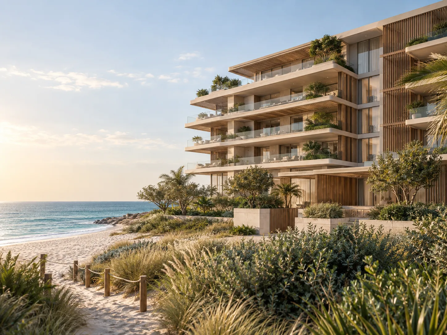 Tengerparti lakások Dubai Islands területén, illusztráció