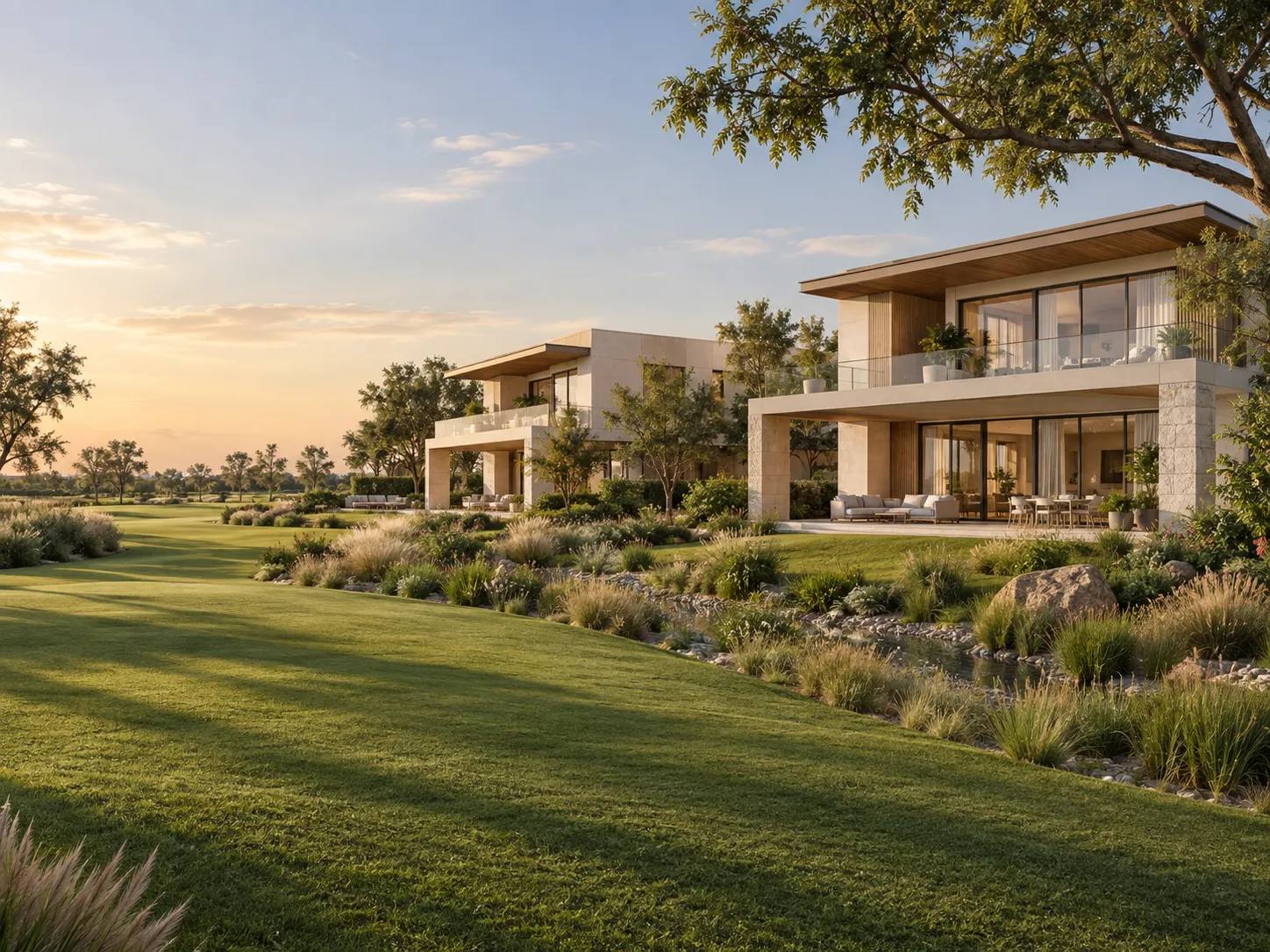 Zöldövezeti családi villák Dubai South területén, illusztráció